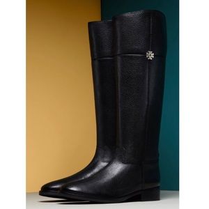 Black Tory Burch “Jolie” Riding Boots